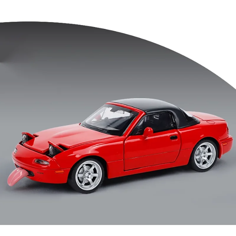 Diecast 1/32 Scale MX-5 Alloy Car Model Diecast MX5 RoadSter Car Simulation Car Decoration Collection Gift Gor Children