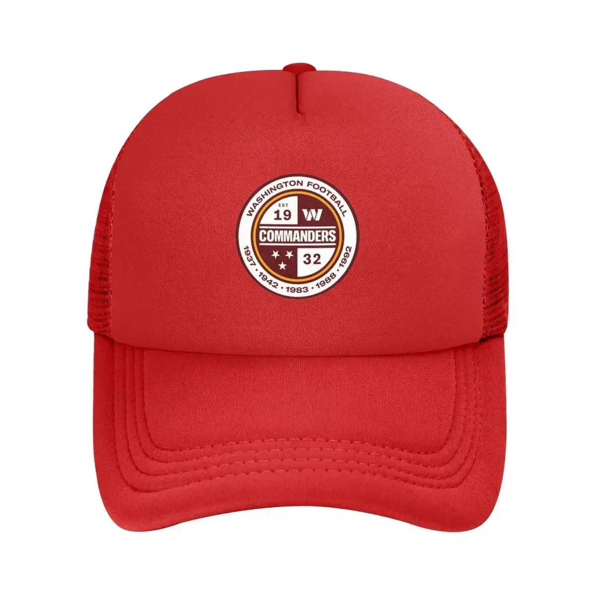 قبعات بيسبول شبكية من Washington Commanders قبعات Snapback قابلة للتنفس كاجوال Casquette للاستخدام الخارجي للرجال والنساء