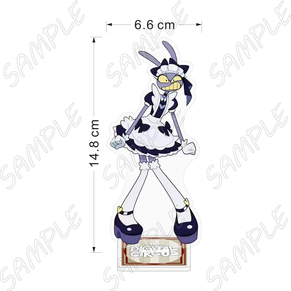 Acrylic Stand TADC Maid Butler Figurine Pomni Jax Ragatha Gangle 15cm Cute Anime Desktop Model Plate Toy Gift Keychain