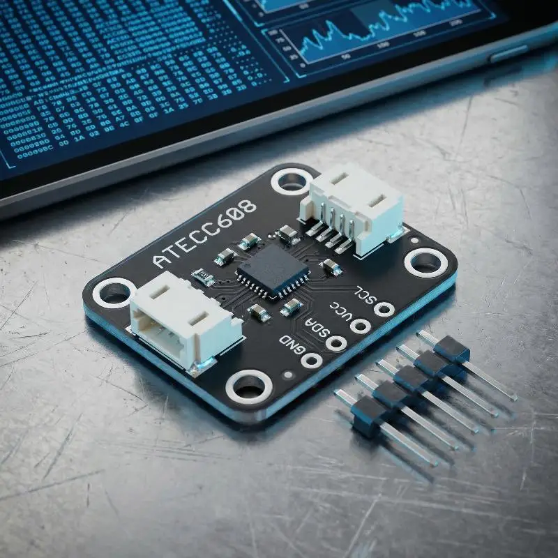 ATECC608 Cryptographic Key Storage Module Compatible with STEMMA QT Qwiic High Security Access Control Hardware Component