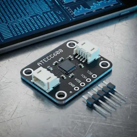 ATECC608 Cryptographic Key Storage Module Compatible with STEMMA QT Qwiic High Security Access Control Hardware Component