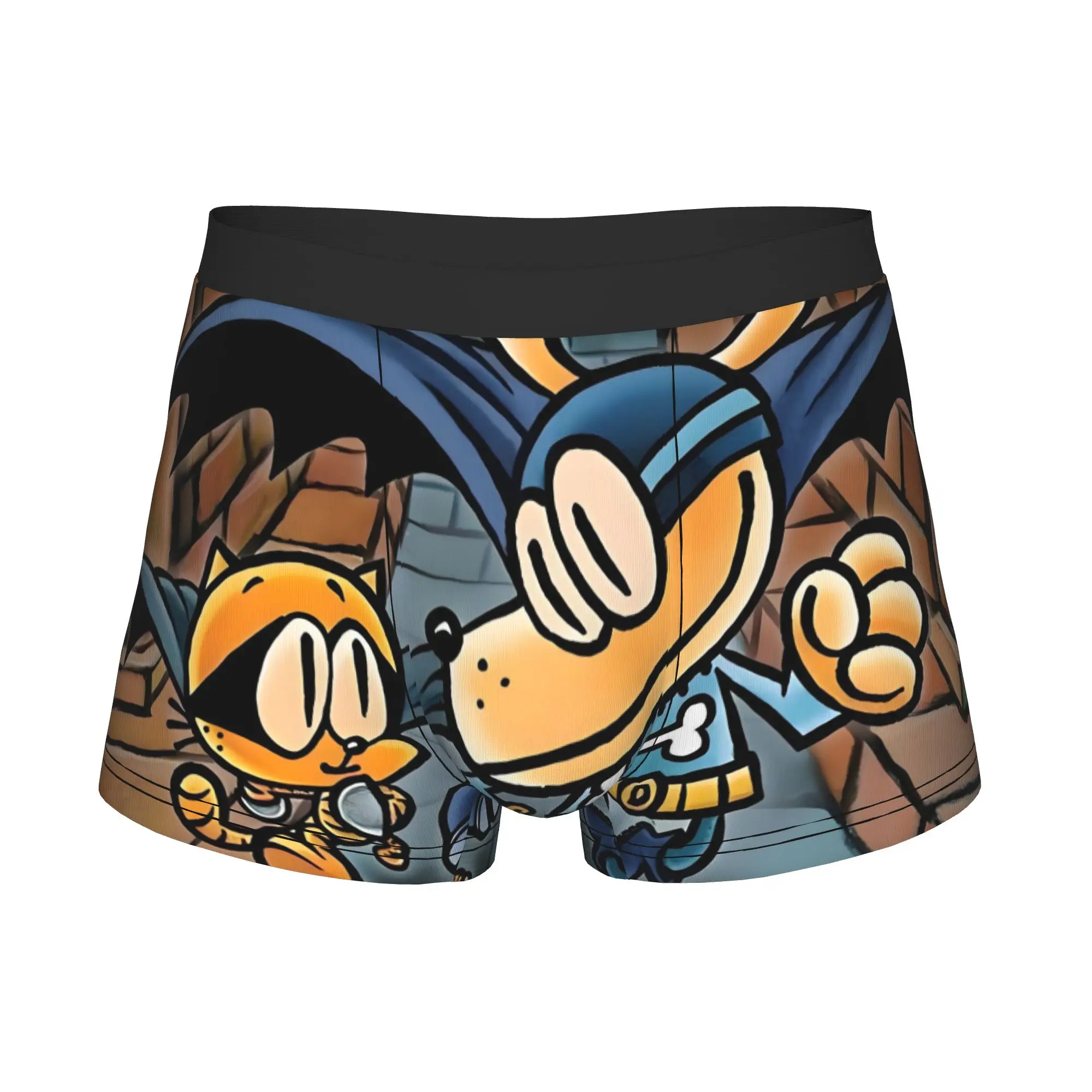 D-Dogman and Petey Bat Hero Boxer Shorts For Men 3D Printed Vintage Comic Underwear Panties Briefs Breathable Underpants