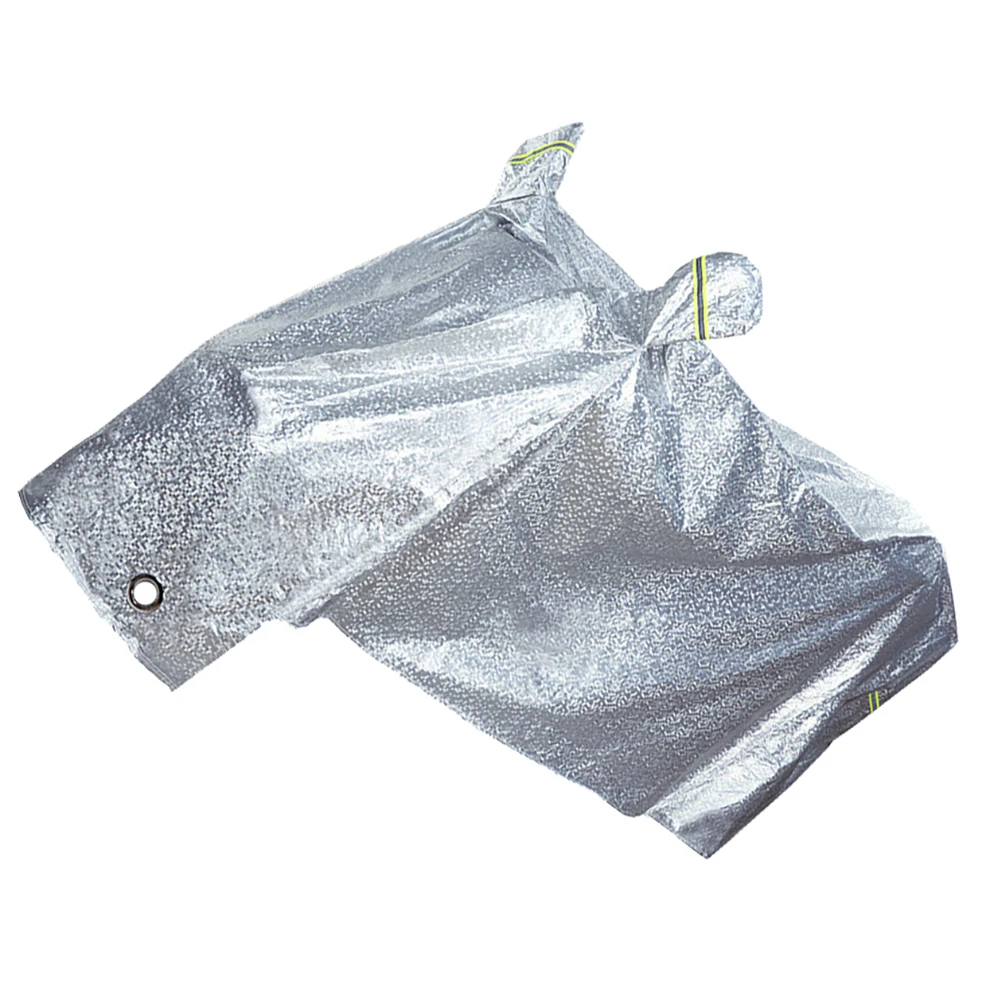 

Motorcycle Cover Silver Coated Non Woven Cloth Waterproof Dustproof Breathable Reusable Fits Bikes Outdoor Storage
