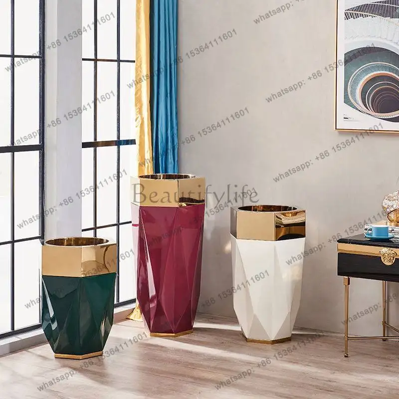 Light luxury floor-to-ceiling flower pot home fashion ornament Nordic green plant flower creative plug