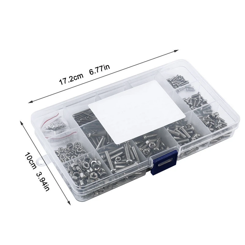ABZV-480 個/セット M2 M2.5 M3 Din7985 Gb818 鋼十字穴付きなべ小ねじプラスねじ詰め合わせキット Hw028