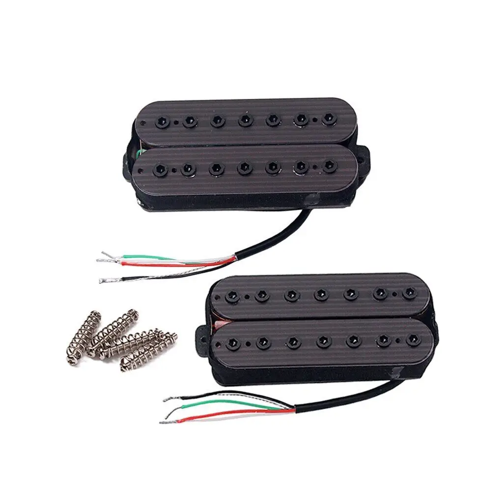 7 Strings Fiber Alnico V Neck and Bridge Pickup Humbucker Guitar