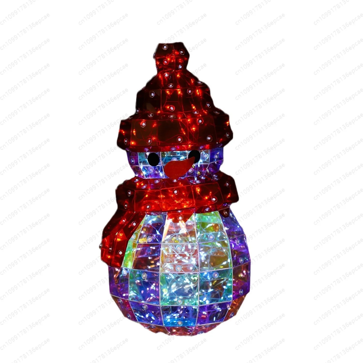 TEMU Symphony Glowing Christmas Snowman Gift Christmas Night Light Creative Ornament Birthday Gift