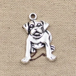 10pcs Charms Dog 26x18mm Antique Silver Color Pendants Making DIY Handmade Tibetan Finding Jewelry