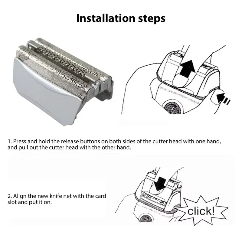 51S Replacement Head Foil&Cutter blade for Braun Series 5 and 8000 Series,590cc,8595,8985,8975,8991,8995,8985,wfs1,wfs2 image 2