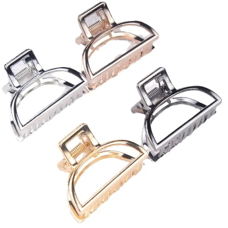 New Geometry Metal Hollow Hair Claw for Women Girls Hair-Claw Vintage Hairpin Headband Crab Hair-Clip Fashion Hair Accessories