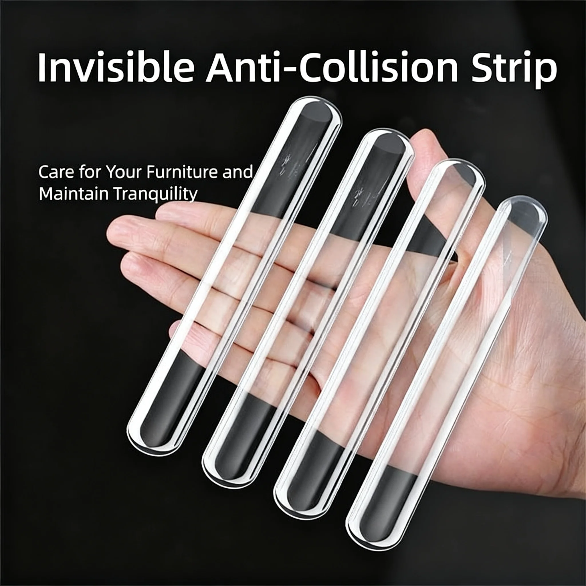 Door Stopper Toilets Drawer Door Cabinets Anti-collision Silicone Pad Self Adhesive Buffer Bumper Mute Protection Pad