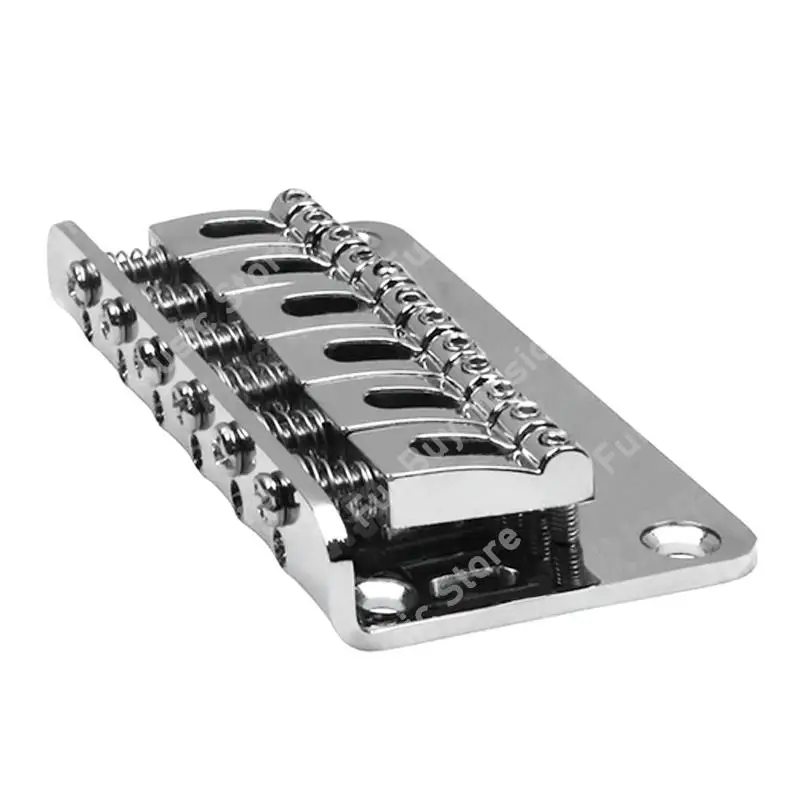 6 Saddle Hardtail Bridge Top Load 78mm Electric Guitar Bridge with Screws Heavy Guitar Accessories