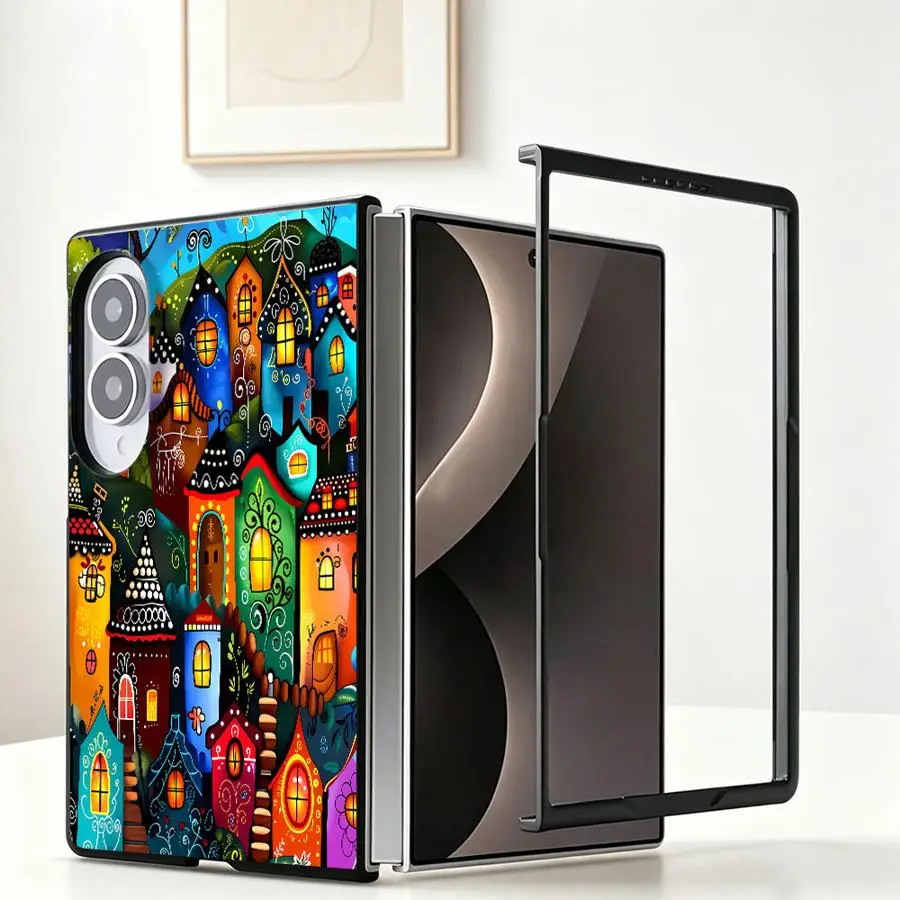 Luxury House Design Luxury Phone Cover Case for Samsung Galaxy Z Fold 8 Z Fold8 Wide ZFold Wide ZFold8