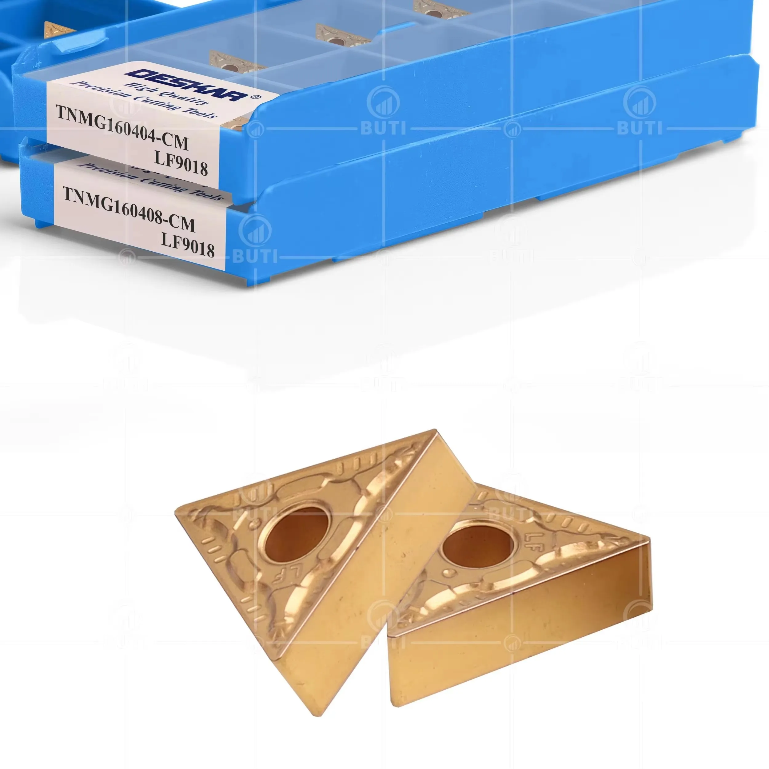 DESKAR Original Cutting Tool TNMG160404/08/12-CM LF9018 Numerical Control Outer Circle Triangle Turning Inserts Steel Processing