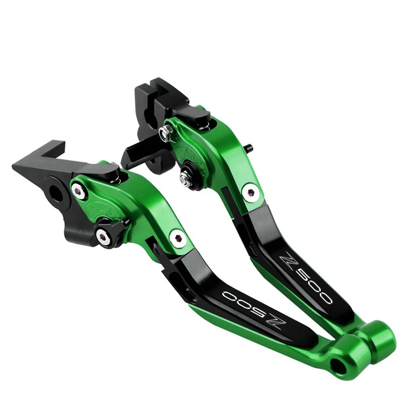 لكاواساكي Z500 Z 500 2024 2025 دراجة نارية الملحقات CNC الفرامل رافعة مخلب رافعة مجموعة قابل للتعديل للطي مقبض الحرس العتلات #4