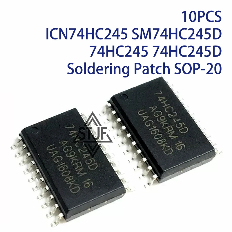 10PCS ICN74HC245 SM74HC245D 74HC245 74HC245D Soldering Patch SOP-20
