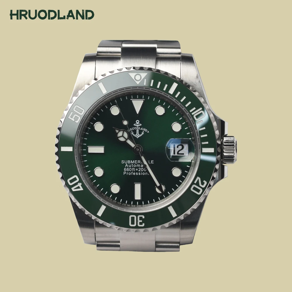 

Hruodland Classic Automatic Mechanical Men Watches PT5000 SW200 Movement Sapphire Glass Stainless Steel Wristwatch reloj hombre