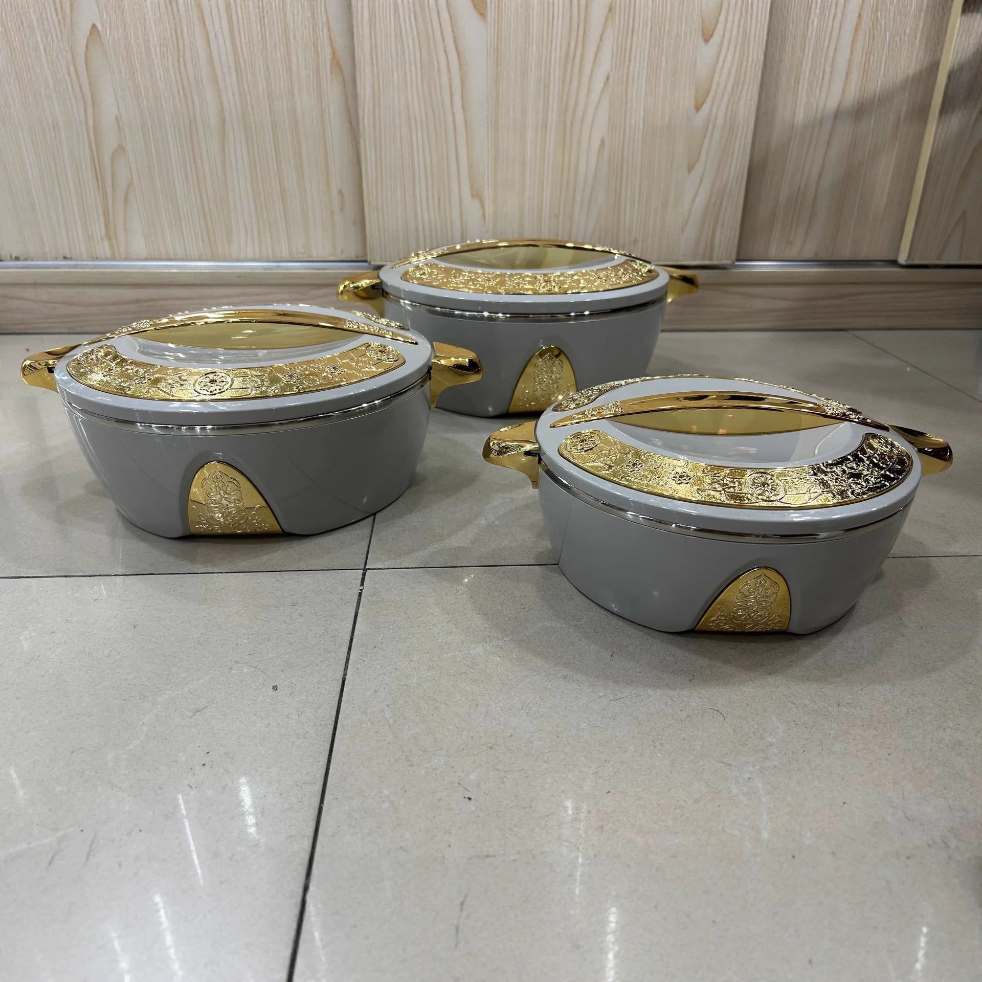 1.5L-2.5L-4.0L Food Warmer Container Foreign Trade 3PCS Insulation Box SET