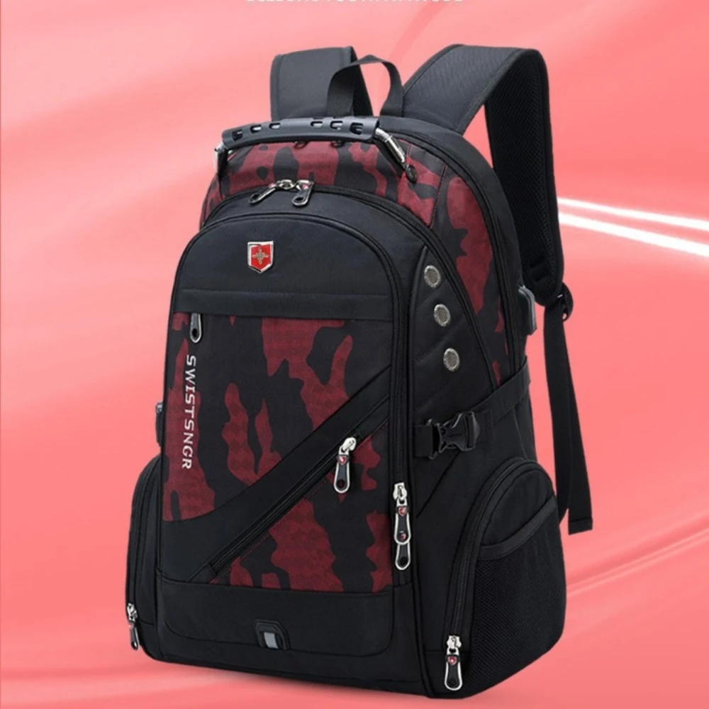 

Мужской камуфляжный рюкзак большой емкости для ноутбука подходит для 15 17 20 дюймов прочный водонепроницаемый дорожный пригородный модный повседневный рюкзак