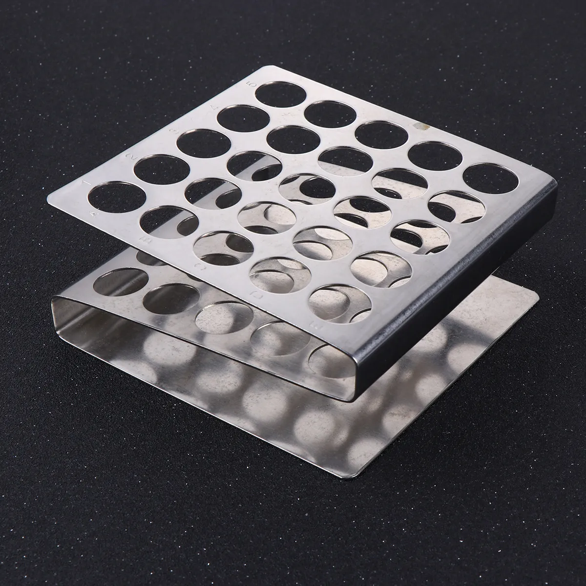 Stainless Steel Test Tube Rack Z-Shaped Holder For Laboratory Centrifuge Tubes Lightweight Storage Supplies