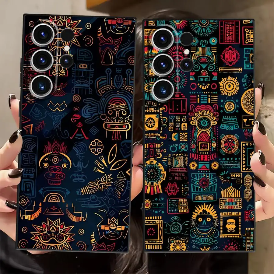 Phone Cover Case for Samsung Galaxy S26 Ultra S25 Plus Note 20 10 S20 FE S23 S21 S24 S22 Antique Eclectic Print
