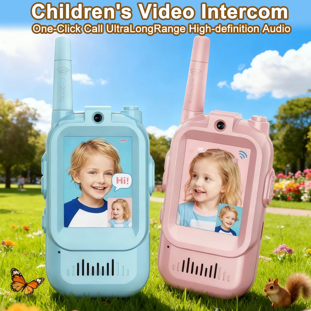 Talkie-walkie vidéo pour enfants, jouet d'extérieur Parent-enfant, interphone sans fil pour étudiants, longue durée de vie de la batterie, Communication claire, cadeau