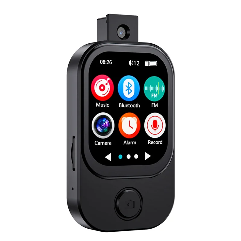 JABS-Upgrade 2,4-дюймовый Mp3-плеер с сенсорным экраном и MP3-плеер BT 5.4 со встроенным HD-динамиком FM-радио и записью голоса