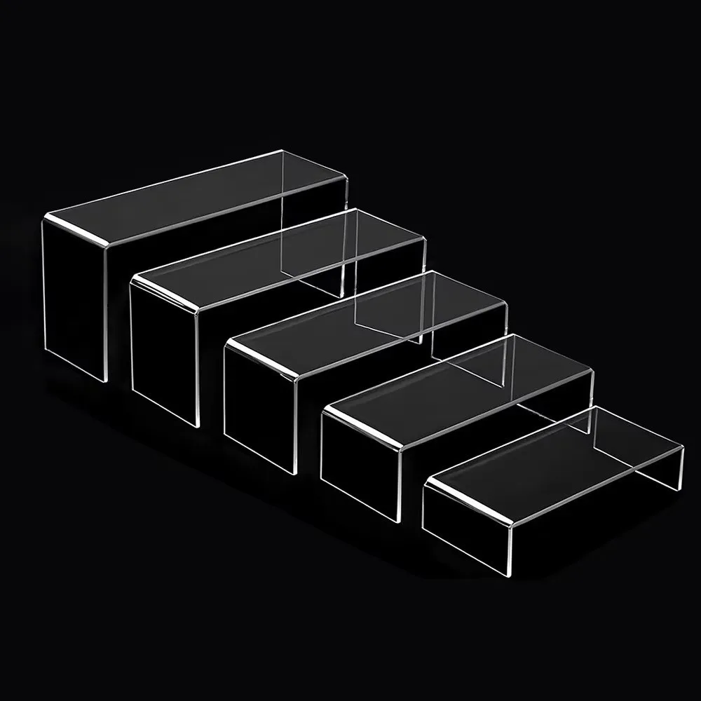 Transparent Acrylic Acrylic Display Stand Stackable Structure Minimalist Style Doll Display Stand Space Saving Multi-Purpose