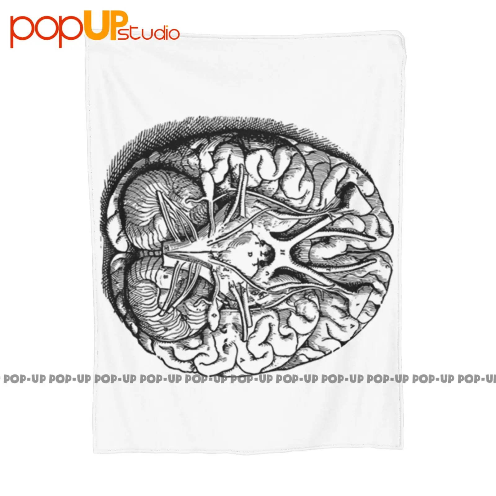 Base Of Brain Andreas Vesalius Medical Student Doctor Anathomy 16Th Century Great Blanket Quilt Winter Sofa Cover Bed Covers