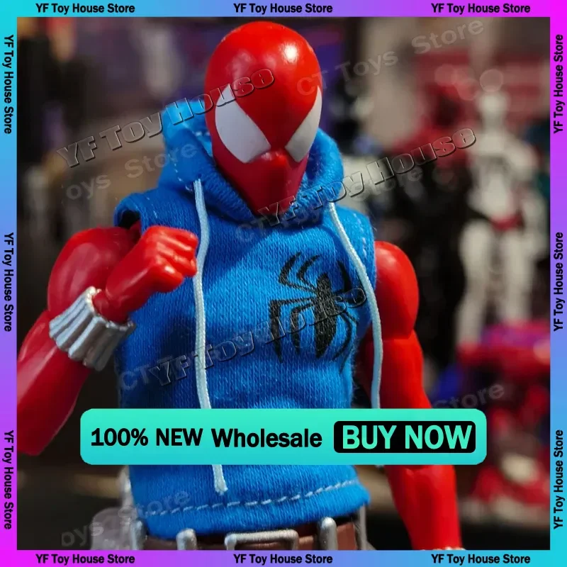 

Ct Toys Spider-Man Mafex 186 Scarlet Spider The Amazing Comic Version Action Figure Model Toys Collection Gift Wholesale