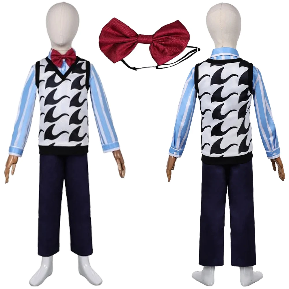 Children Fear Cosplay Vest Suit 2024 Cartoon Movie Insides Brain Team Costume Disguise Child Roleplay Outfits for Kids Boys