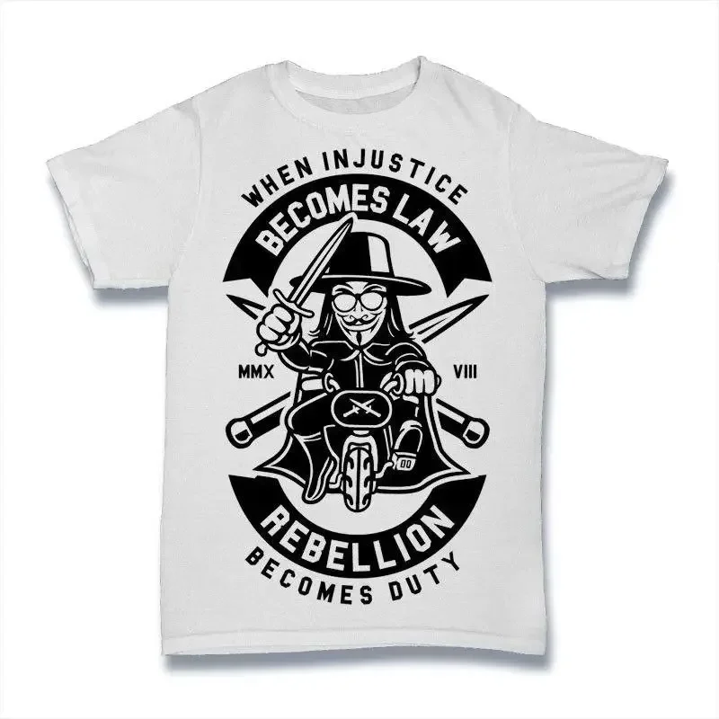 T-shirt Rebellion Becomes Duty 100% coton Premium NEUF