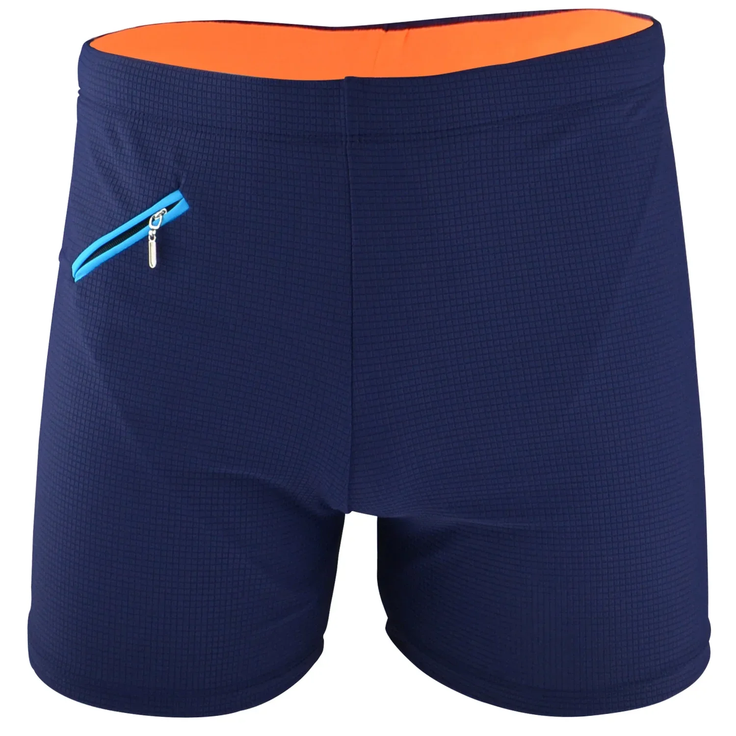 Stylish Men's Swimming Trunks with Zipper Pocket for Surfing and Swimming