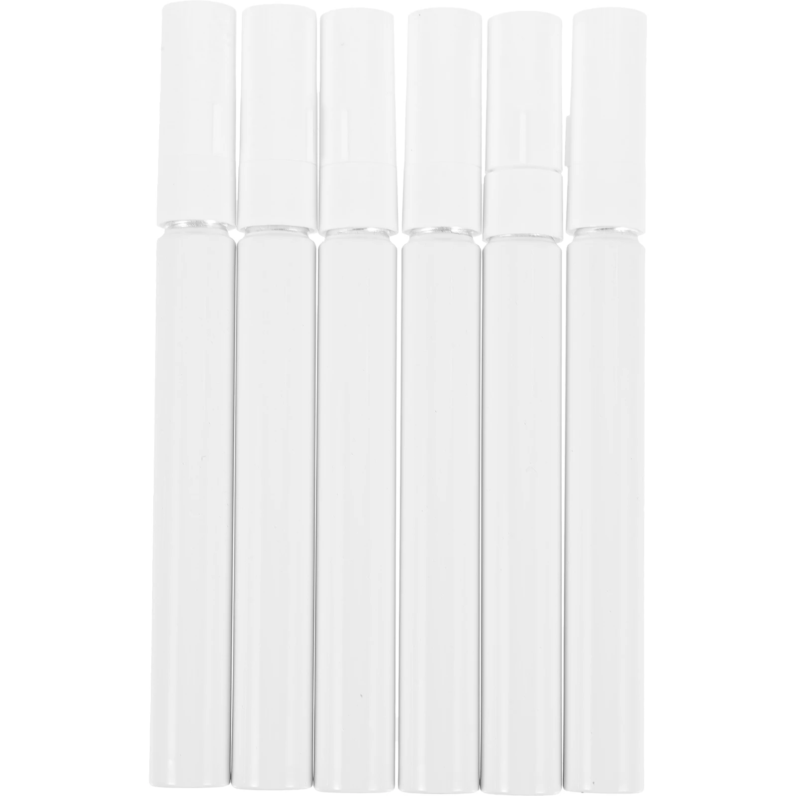 

6pcs Refillable Refillable Paint Markers Pens Aluminum Tube Accessories Durable Markers for Furniture Wall Painting Empty Shells