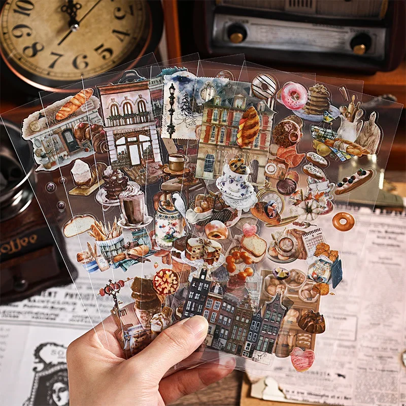 6 Sheets/pack Old Dreams To Remember Transparent PET Stickers Creative Home Furnishing Diary Journal DIY Collages