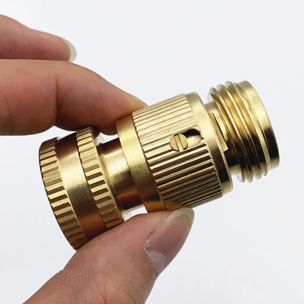 3/4 Inch Brass Garden Hose Connector Set – Quick-Fit, Leak-Proof for Pressure Washers & Watering