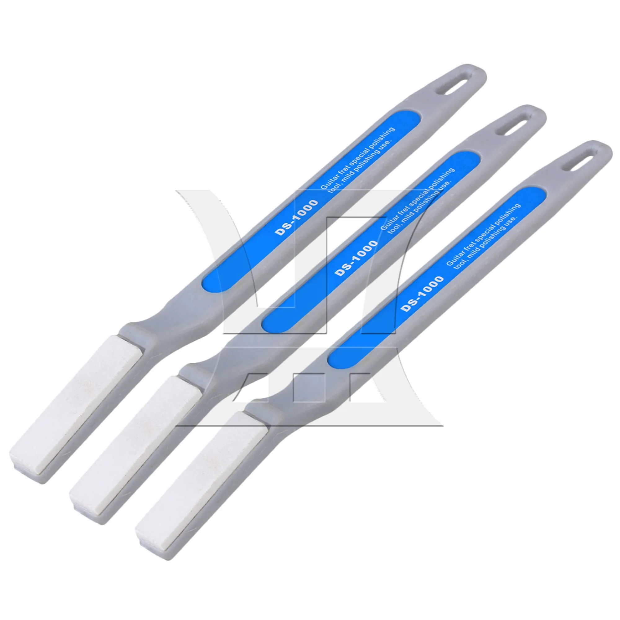 3 Pcs Plastic 1000# Guitar Fret Ends Dressing Files Luthier Tool Blue