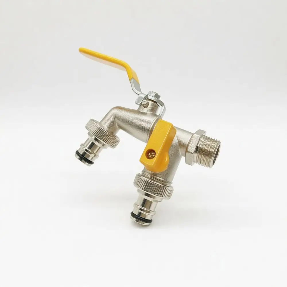 Quick Connect Water Faucet Zinc Alloy Outdoor Garden Tap For Washing Machine Irrigation Watering System Cleaning Valve