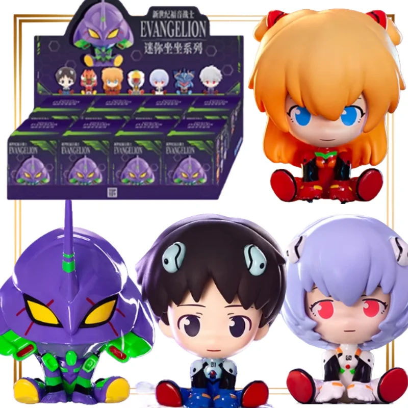 TOPTOY EVA NEON GENESIS EVANGELION MINI Seat Series Blind Box Decorative Figurine Toy Christmas Gift Anime Peripheral Lucky Bag