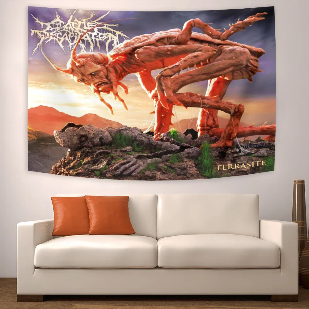 3x5ft Heavy metal rock band ablum Tapestry Cover Poster For College Dorm Room Decor, Bedroom Decor