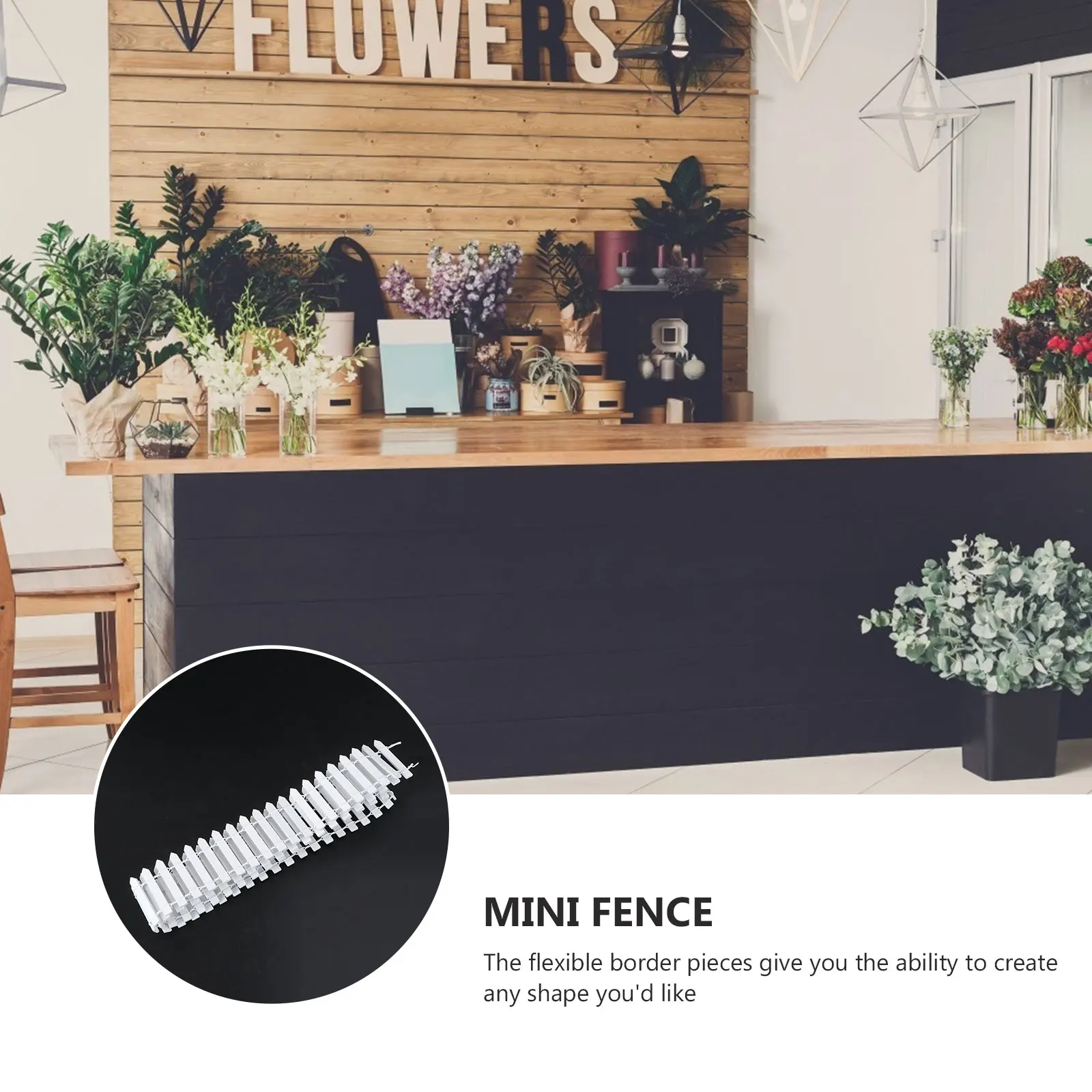 

100 Cm Toy Room Mini Fence Child Decorations Outdoor Wooden Picket for Crafts Fairy Fencing