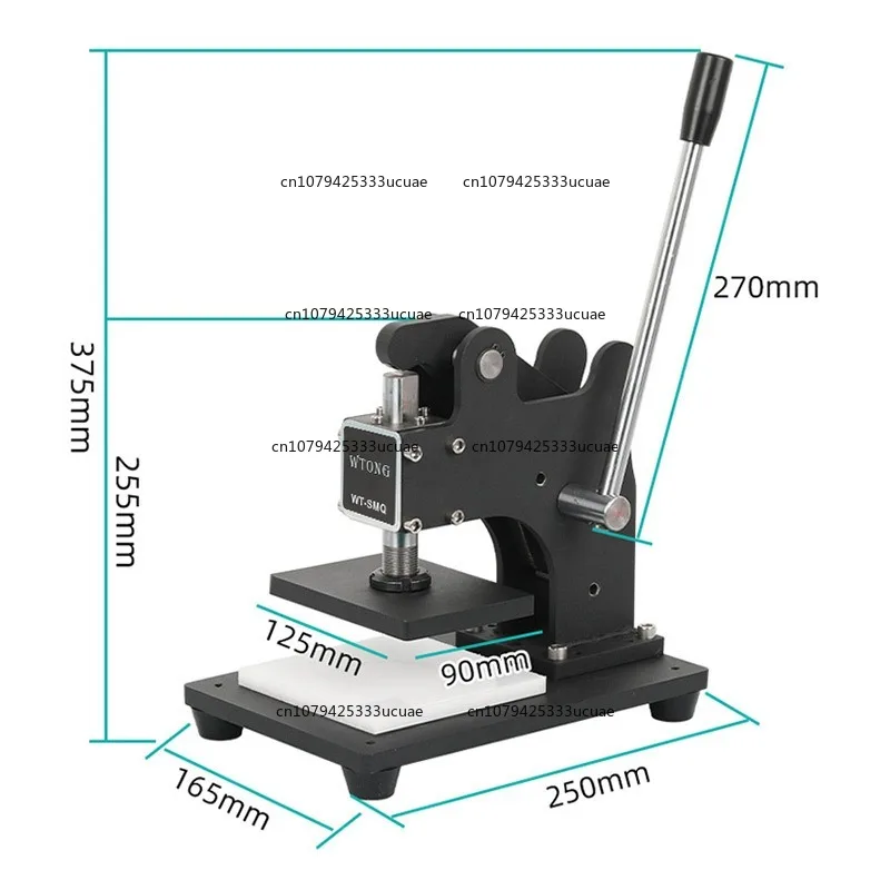WT-SMQ Small Manual Die Cutting Machine, Leather Paper Shape Die Cutting Machine Factory