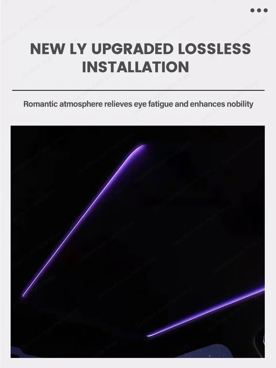 APP-Steuerung, 256 Farben, LED-Oberlicht, Umgebungslicht, Atmosphäre, Schiebedach, Licht, Autodach, Panorama-Oberlicht, Umgebungslicht für BMW – Detail 3