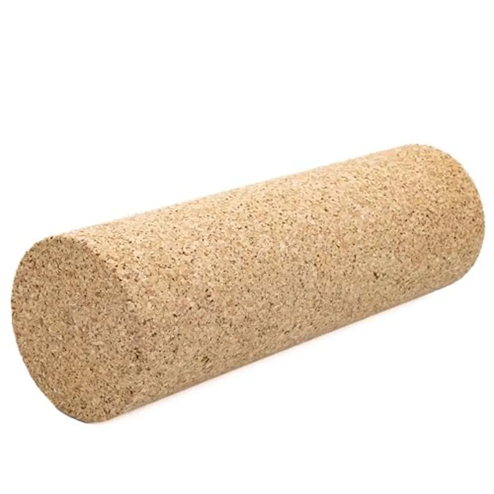 30CM/45CM Natural Cork Yoga Column High Density Massage Roller Fine Grain Cork Pilates Dance Fitness Muscle Relaxation