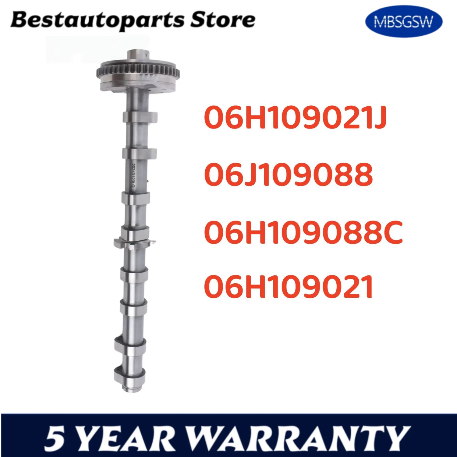 06H109021J 06J109088 06H109088C 06H109021  Intake Camshaft Assembly Timing Gear For VW Tiguan Jetta Passat Audi A3 Q3 Q5 A5