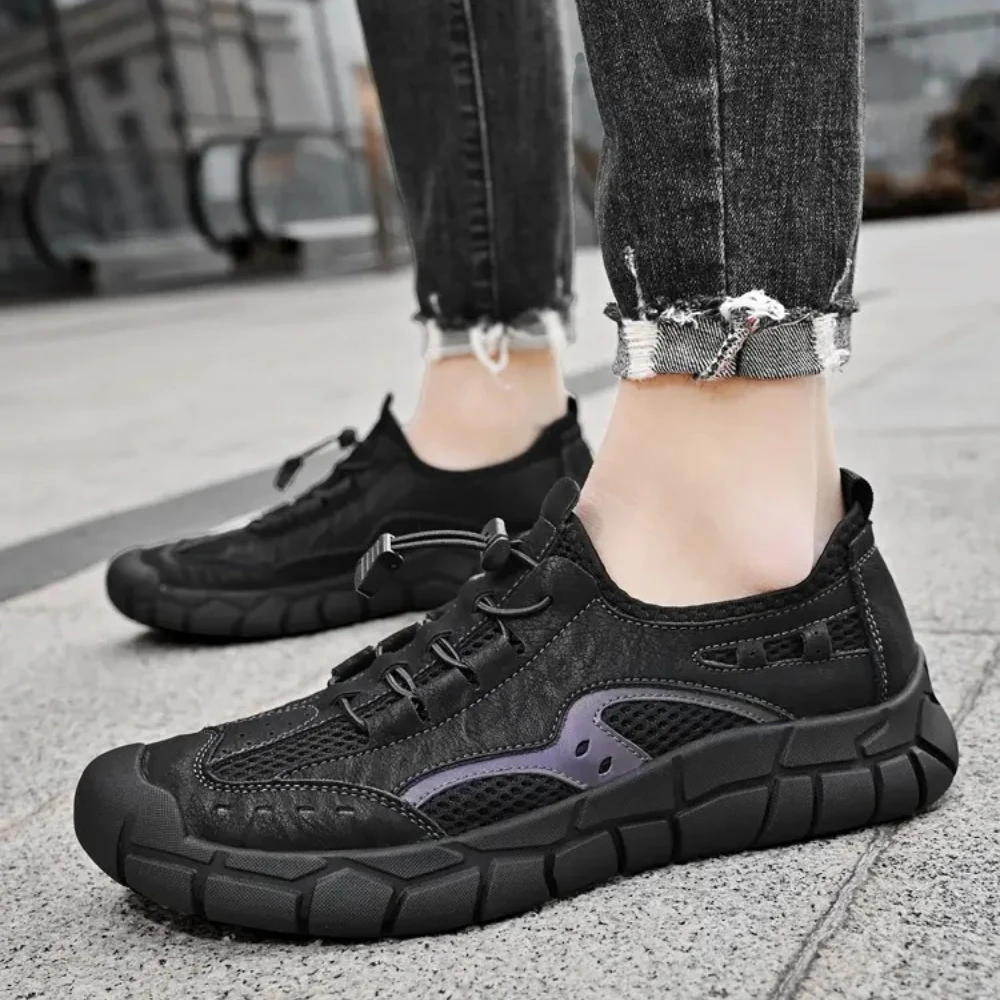 

Men's new summer outdoor breathable oversized mesh shoes