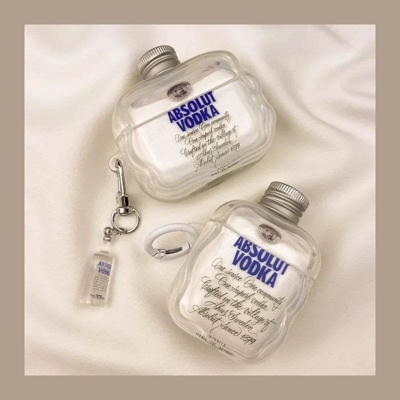 Vodka Bottle Airpods 4th Generation Wireless Bluetooth Headset Cover Creative Apple 2/3rd Generation/pro Protective Case