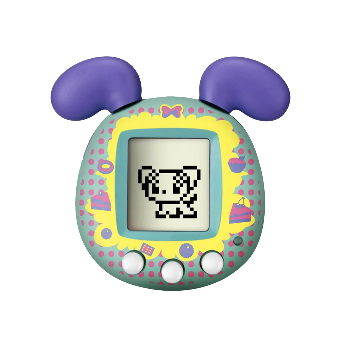 Virtual Pet Machine Retro Handheld Game Console Electronic Digital Pet Toy for Kids Children(Purple-Cyan)