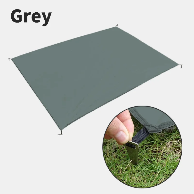Wasserdichte Campingmatte mit Heringen, Zeltmatratze, Outdoor-Picknickdecke, ultraleicht, große tragbare Tasche, Reisematte, Strandmatte