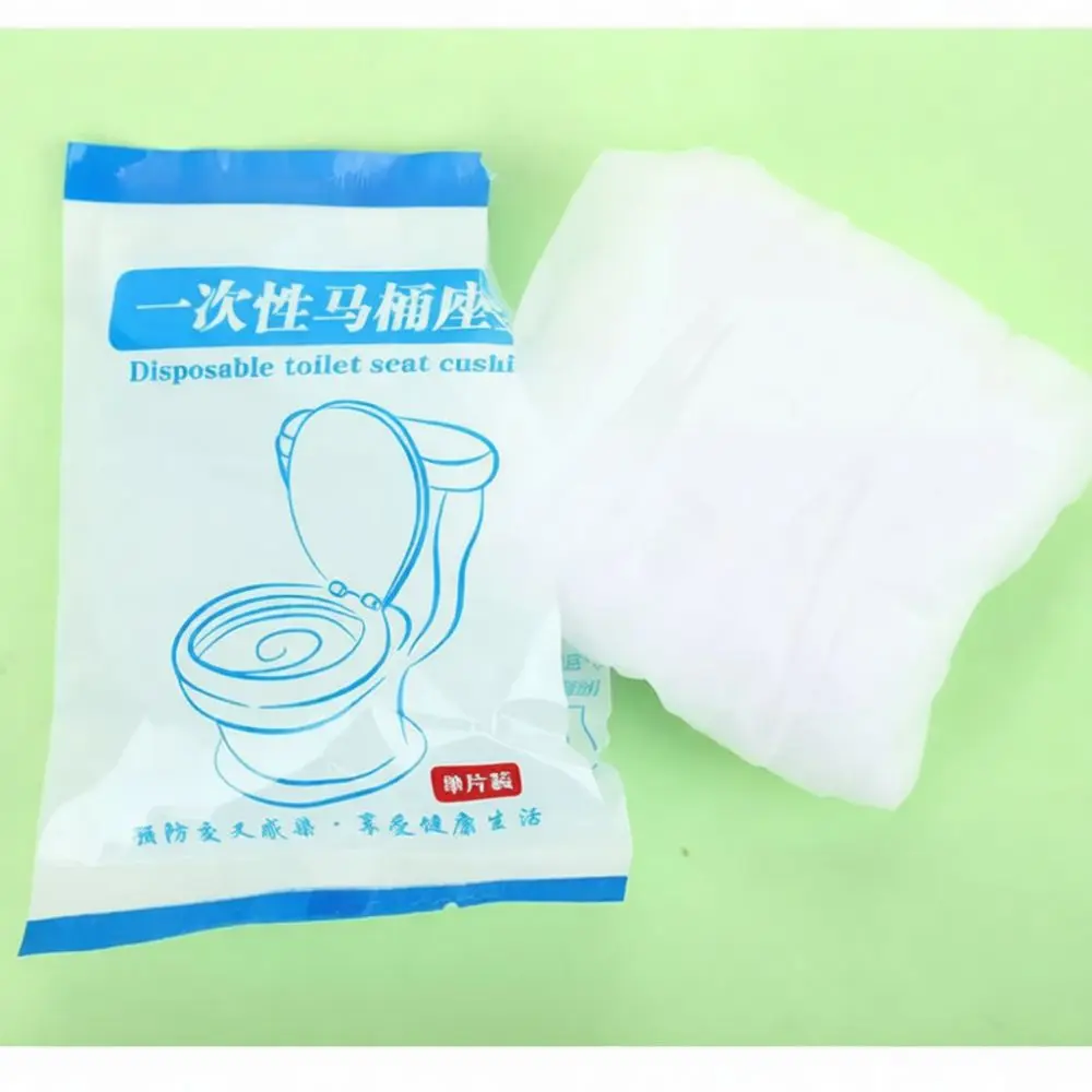 Travel Toilet Seat Pad Disposable Waterproof Non Woven Liner Portable Sanitary Cushion For Public Restroom Hygiene Protection